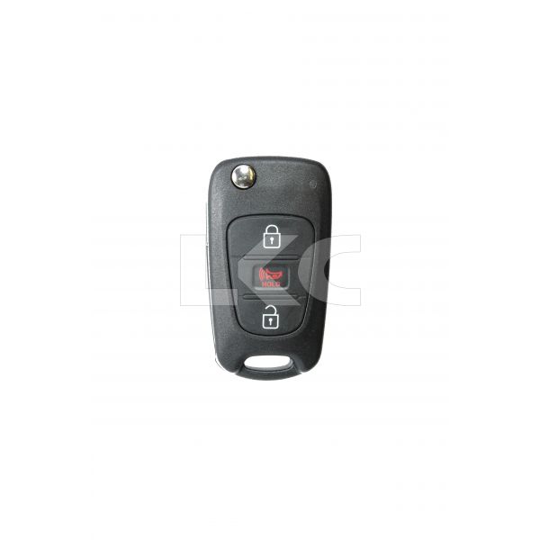 2010 - 2013 Kia Soul 3 Button Remote Flip Key w/ Standard Blade - ASSY: AM/FL - NY0SEKSAM11ATX