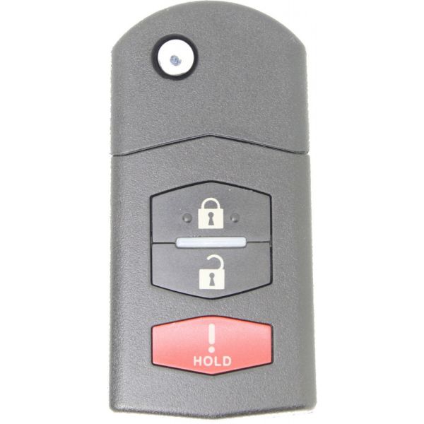2005 - 2008 OEM Mazda 3 Button Remote Flip Key - KPU41788