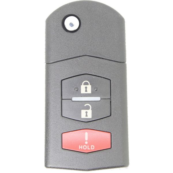 2005 - 2008 Replacement Mazda 3 Button Remote Flip Key - KPU41788