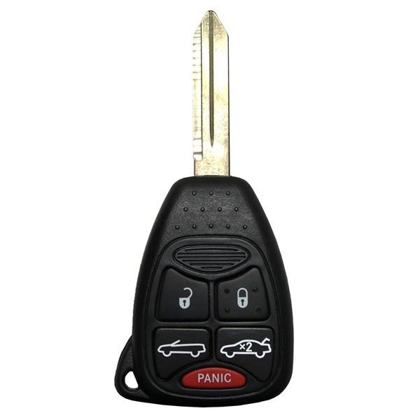 2007 - 2013 Chrysler 5 Button Remote Head Key w/o Remote Start - OHT692427AA