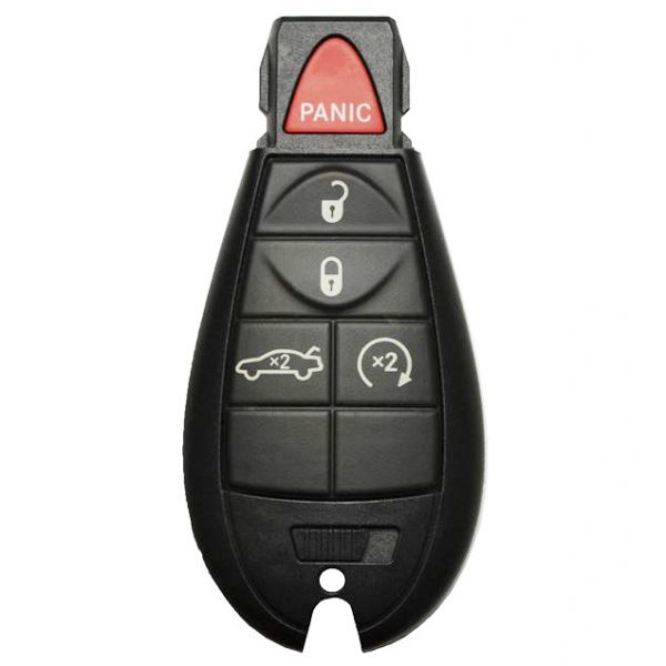 2008 - 2010 Chrysler 300 5 Button Non-Prox Fobik Key w/ Remote Start - Emergency key included - IYZ-C01C