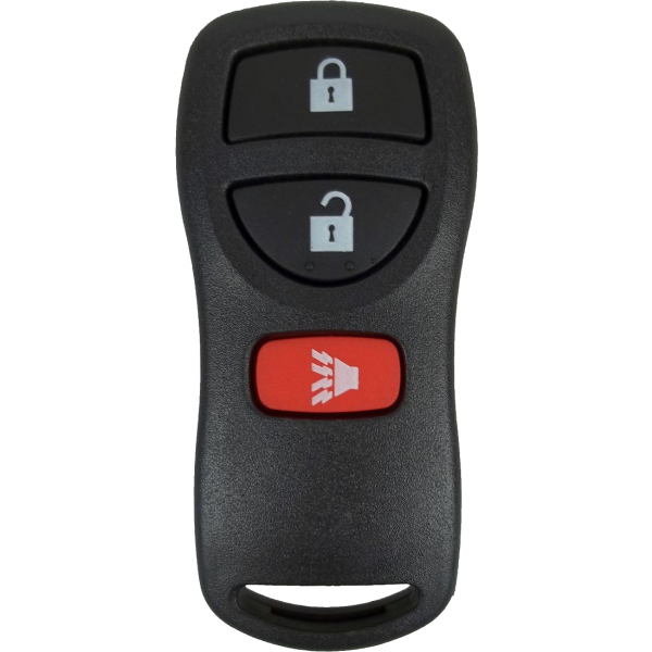 Black 2 KeylessOption Replacement 6 Button Keyless Entry Remote Key Fob Shell Case and Button Pad 