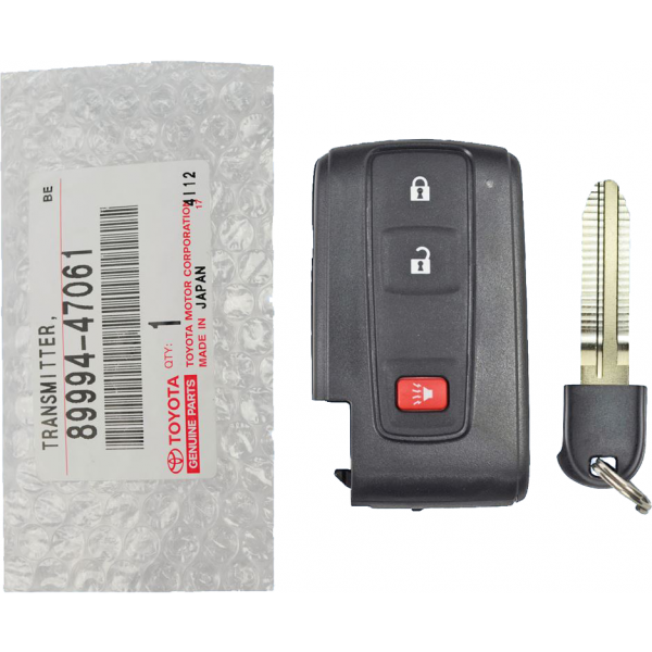 Replacement Smart Remote Key Shell Case Fob 2+1 Button for Toyota Prius MOZB31EG