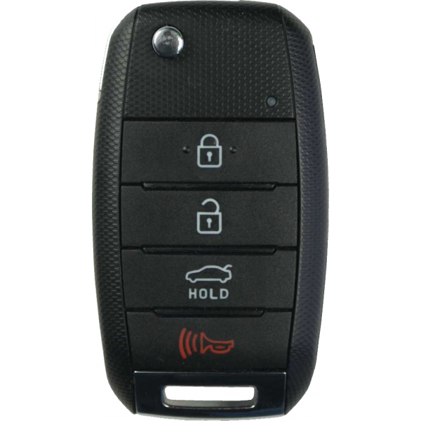 2014 - 2017 OEM Kia Rio 4 Button High Security Remote Flip Key w/ Trunk - TQ8-RKE-3F05 (UB14MY)