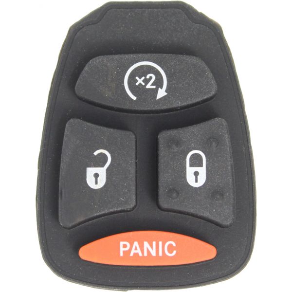 *PAIR OF* Dodge/Jeep 4 Button Remote Head Key Pad Only w/ Remote Start - KOBDT04A