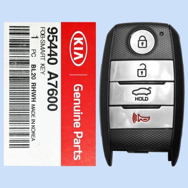 *NEW OEM* 2017 - 2018 Kia Forte 4 Button Smart Remote w/ Trunk - Emergency Key Included - CQOFN00100