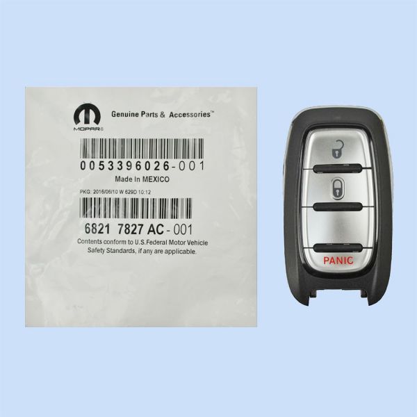 *NEW OEM* 2017 - 2018 Chrysler Pacifica 3 Button Smart Remote - Emergency Key Included - M3N-97395900