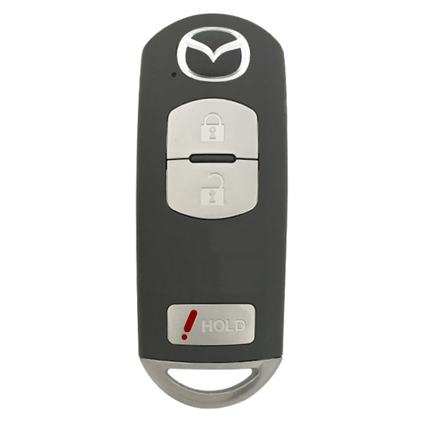 2010 - 2013 Mazda 3 Button Keyless Entry Remote Fob - Emergency Key Included - WAZX1T763SKE11A04