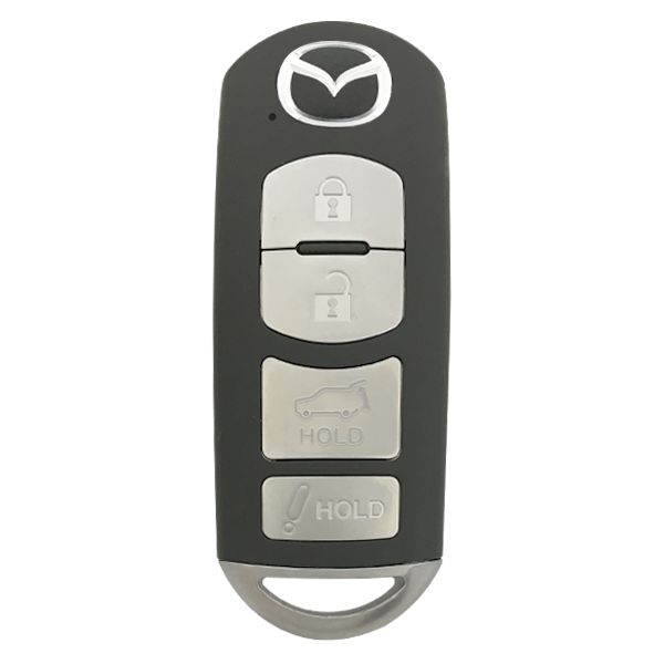 2016 - 2019 OEM Mazda 4 Button Smart Remote w/ Hatch - Emergency Key Included - WAZSKE13D02