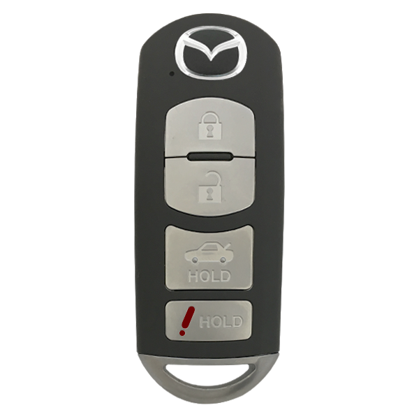 2010 - 2013 Mazda 4 Button Smart Remote w/ Trunk - Emergency Key Included - WAZX1T768SKE11A03