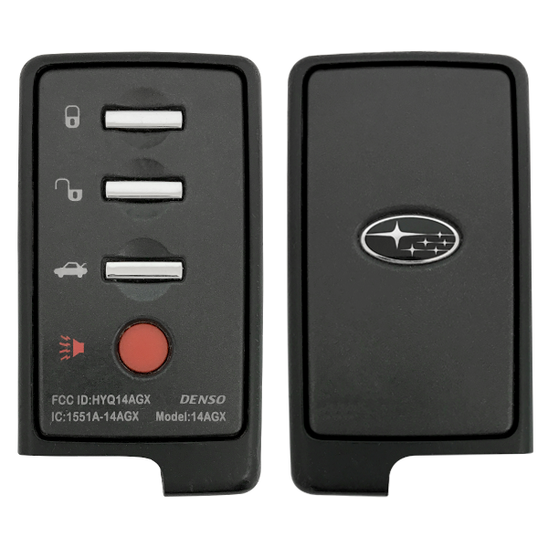2014 Subaru 4 Button Keyless Entry Smart Remote (GNE Board) - Emergency Key  NOT Included - HYQ14AGX