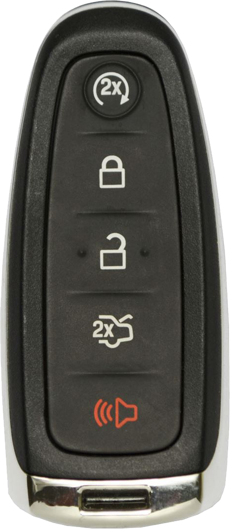 Ford OEM Logo 5-Button Smart Key with Remote Start and Trunk Release (FORSK-TRS-5B-OEM-TMB-LOGO)