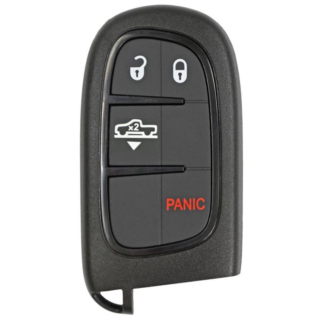 2013 - 2018 Dodge RAM 4 Button Smart Remote w/ Lowering Vehicle Feature - Emergency key included - GQ4-54T