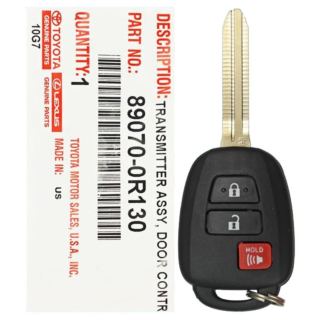 *NEW OEM* 2016 - 2021 Toyota Tacoma 3 Button Remote Head Key - HYQ12BDP - H Blade