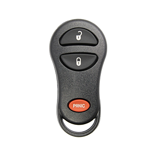 *SHELL & PAD ONLY* Chrysler/Dodge/Jeep 3 Button Keyless Entry Remote Fob Casing - GQ43VT17T/GQ43VT9T