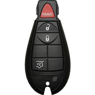 2008 - 2013 Jeep 4 button Non-Prox Fobik Key w/ Hatch - Emergency key included - IYZ-C01C