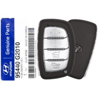 *NEW OEM* 2018 - 2019 Hyundai Ioniq (Electric) 4 Button Smart Remote w/ Hatch - Emergency Key Included - TQ8-FOB-4F11: 95440-G2010
