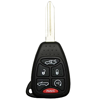 2007 - 2014 OEM Chrysler Convertible 6 Button Remote Head Key w/ Remote Start - OHT692713AA/OHT692427AA