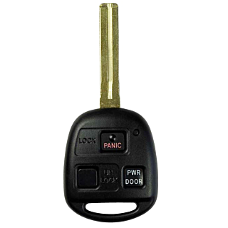 2004 - 2009 OEM Lexus 3 Button Remote Head Key - Short Blade - HYQ12BBT