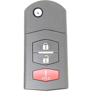 2005 - 2008 OEM Mazda 3 Button Remote Flip Key - KPU41788