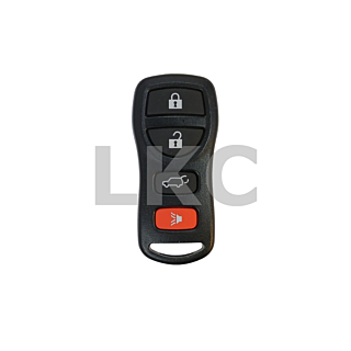 2004 - 2012 Nissan/Infiniti 4 Button Keyless Entry Remote Fob w/ Hatch - KBRASTU15