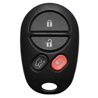2008 - 2013 Toyota Highlander 4 Button Keyless Entry Remote Fob w/ Rear Glass - GQ43VT20T