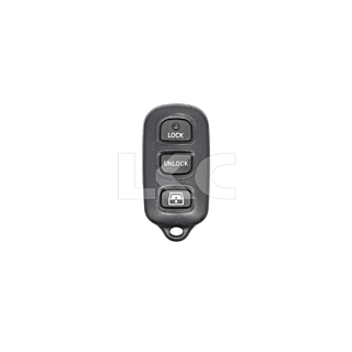 *SHELL & PAD ONLY* Toyota 4 Button Keyless Entry Remote Fob Casing - Square Panic Pad - HYQ12BAN/HYQ12BBX/HYQ1512Y