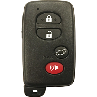 2007 - 2013 Toyota Highlander 4 Button Smart Key w/ Liftgate - Emergency key included - # Board - HYQ14AAB