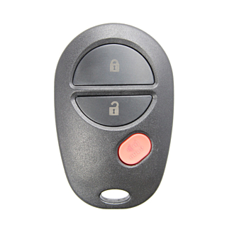 *SHELL & PAD ONLY* Toyota 3 Button Keyless Entry Remote Fob Casing - GQ43VT20T