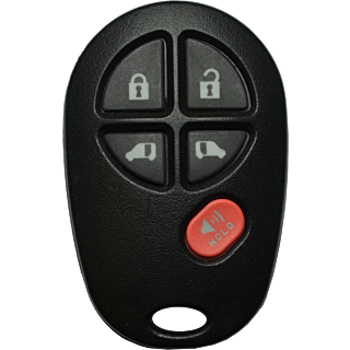 2004 - 2020 OEM Toyota Sienna 5 Button Keyless Entry Remote Fob - GQ43VT20T