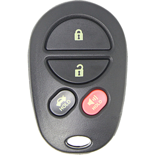 2004 - 2008 NEW Replacement Toyota Avalon/Solara 4 Button Keyless Entry Remote Fob - GQ43VT20T