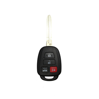*SHELL & PAD ONLY* Toyota 4 Button Remote Head Key w/ Trunk