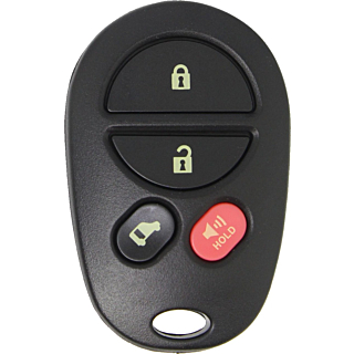 *SHELL & PAD ONLY* Toyota Sienna 4 Button Keyless Entry Remote Fob Casing w/ Sliding Door - GQ43VT20T