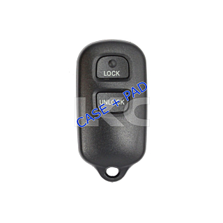 *SHELL & PAD ONLY* Toyota 3 Button Keyless Entry Remote Casing - Square Panic Pad - HYQ12BAN/HYQ12BBX