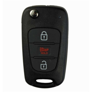 2012 - 2013 Kia Sportage 3 Button Flip Key w/ High Security Blade - ASSY: SL - NY0SEKSAM11ATX