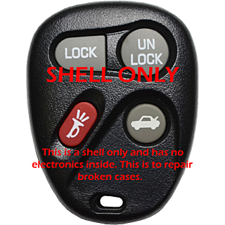 *SHELL & PAD ONLY* GM 4 Button Keyless Entry Remote Casing - KOBLEAR1XT, KOBUT1BT, N5F250738 