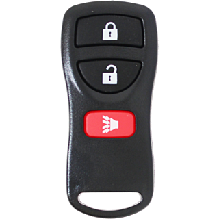 *NEW SHELL & PAD ONLY* Nissan & Infiniti 3 Button Keyless Entry Remote Casing - CWTWB1U733, CWTWB1U821, CWTWB1U415