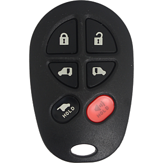 *SHELL ONLY* Toyota Sienna 6 Button Keyless Entry Remote Casing w/ Rear Hatch - GQ43VT20T