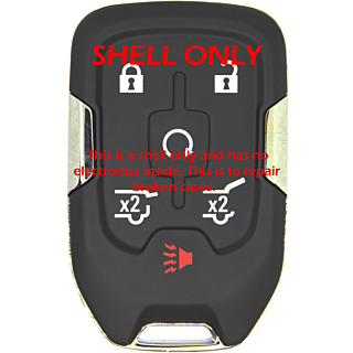 *SHELL & BUTTONS ONLY* GM 6 Button Smart Remote Casing - HYQ1AA
