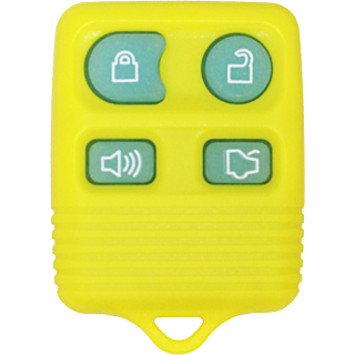 1998 - 2011 OEM Ford/Lincoln/Mercury 4 Button Keyless Entry Remote - Yellow Glow - CWTWB1U331/CWTWB1U345/GQ43VT11T