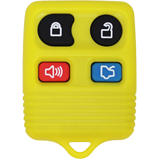 1998 - 2011 NEW Ford/Lincoln/Mercury 4 Button Keyless Entry Remote - Yellow - CWTWB1U331/CWTWB1U345/GQ43VT11T
