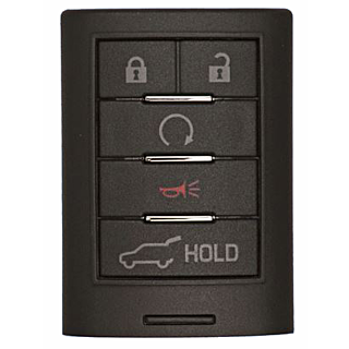 2010 - 2014 OEM Cadillac SRX 5B Smart Key w/ Hatch - Emergency Key Included - NBG009768T