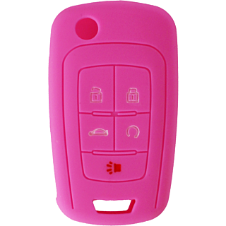 *PROTECT YOUR REMOTE* GM 5 Button Flip Remote Remote Silicone Cover - Pink