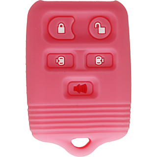 *PROTECT YOUR REMOTE* Ford/Mercury 5 Button Keyless Entry Remote Fob w/ Sliding Doors Silicone Cover - Pink