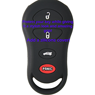 2001 - 2006 Replacement Chrysler/Dodge/Jeep 4 Button Keyless Entry Remote Fob - GQ43VT17T