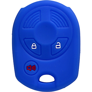 PROTECT YOUR REMOTE Ford 3 Button Old Style Remote Head Key Silicone Cover - Blue