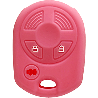 *PROTECT YOUR REMOTE* Ford 3 Button Remote Head Key (old style) Silicone Cover -Pink