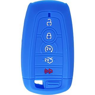 *PROTECT YOUR REMOTE* Ford 5 Button Smart Remote Silicone Cover - Blue