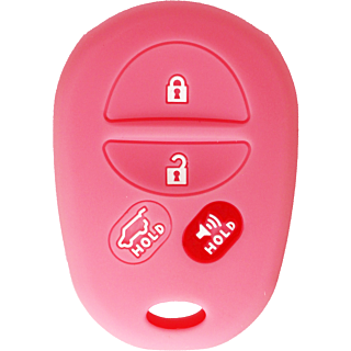 *PROTECT YOUR REMOTE* Toyota 4 Button Silicone Cover - Pink
