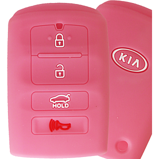 *PROTECT YOUR REMOTE* Kia 4 Button Smart Silicone Cover - Pink
